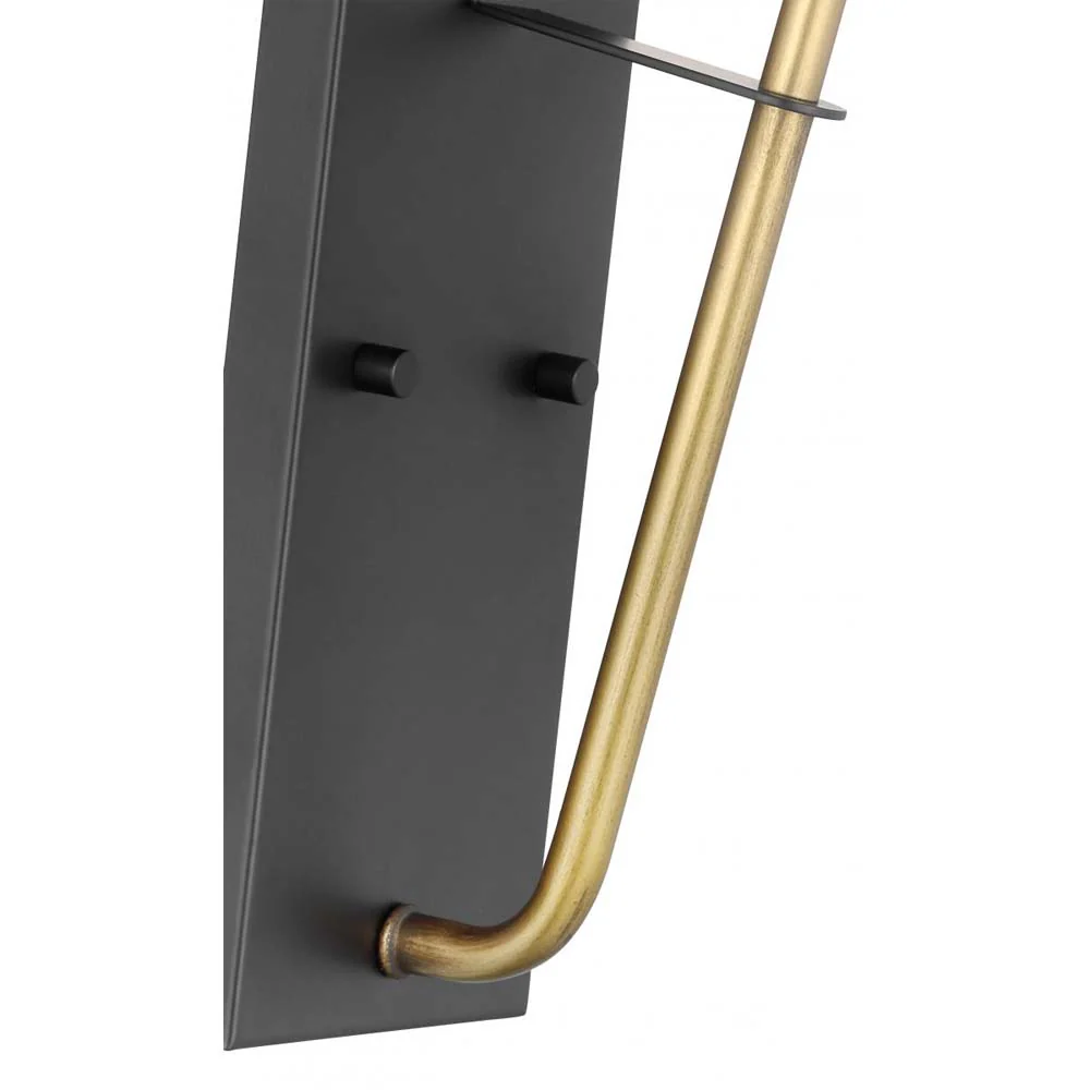 Starlight Wall Sconce E26 Base 60w Matte Black Finish Clear Seeded Glass - Image 5