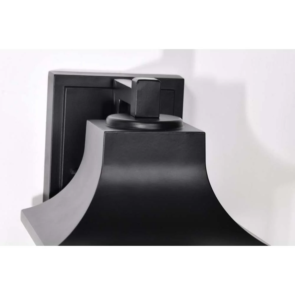 Stillwell Outdoor 13-in Wall Light Matte Black Finish w/ Clear Water Glass - Image 4