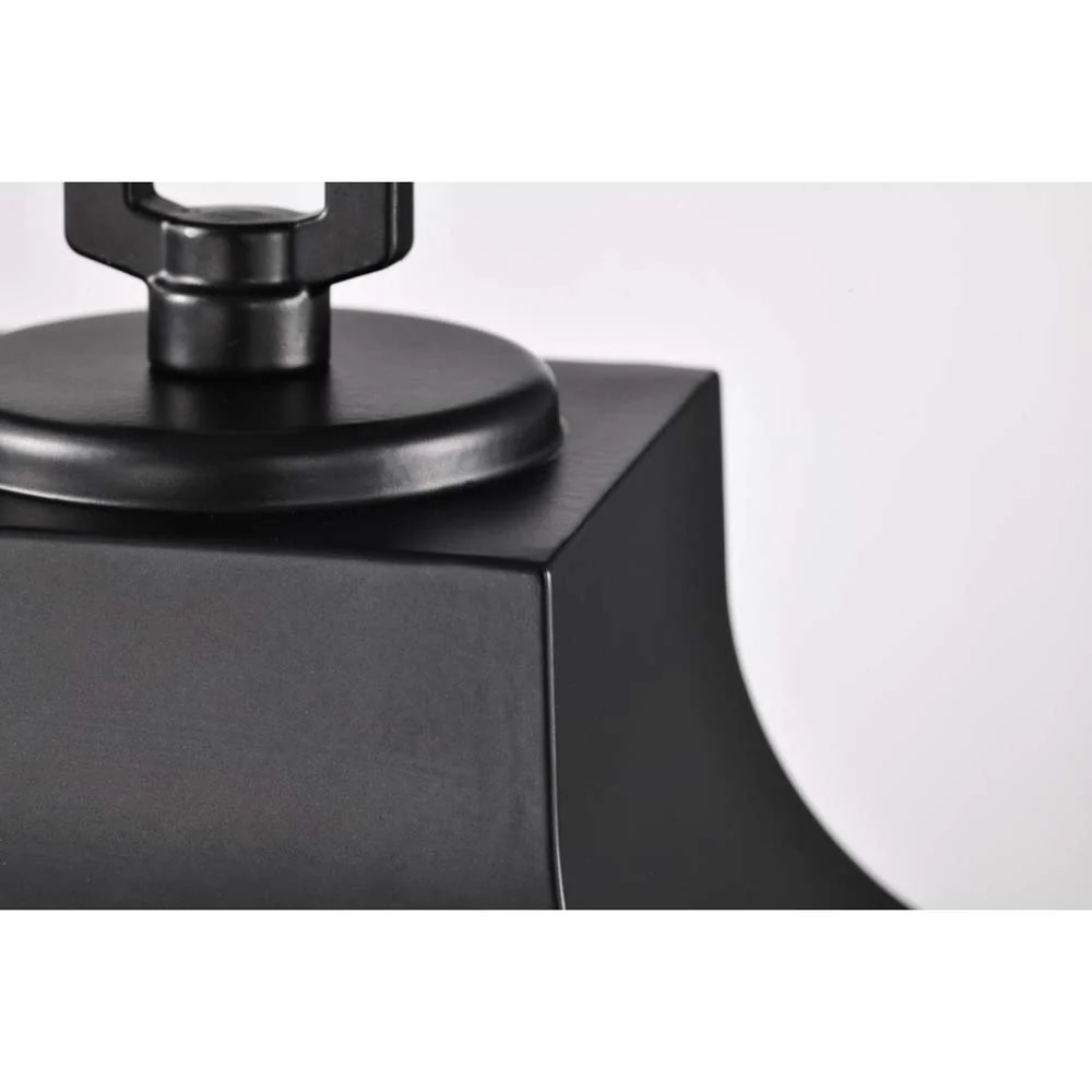 Stillwell Outdoor 17-in Post Light Lantern Matte Black w/ Clear Water Glass - Image 3