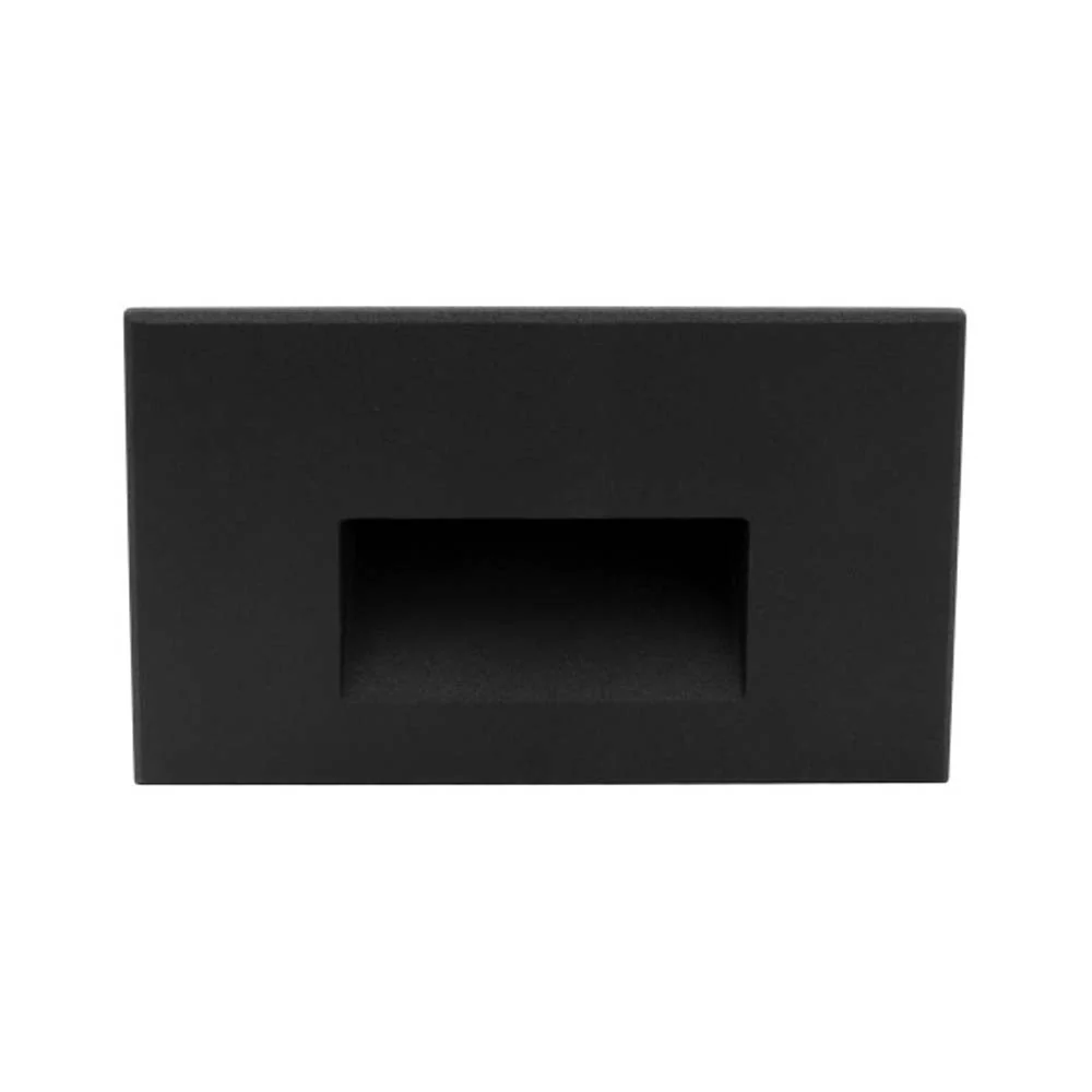 STW Series Horizontal Wet Location LED Step Light Black