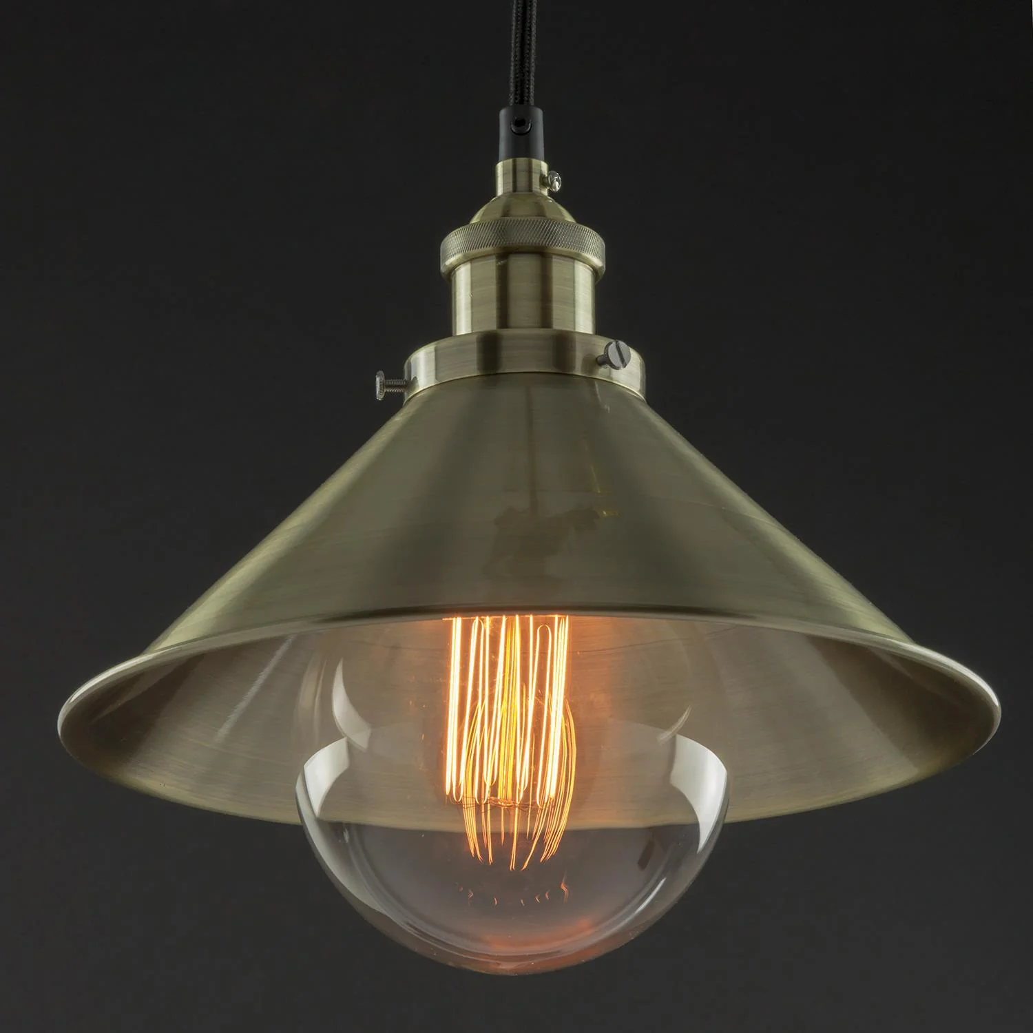 Sunlite 07008-SU 10" Canopy Pendant Fixture in Antique Bronze Finish - Image 2