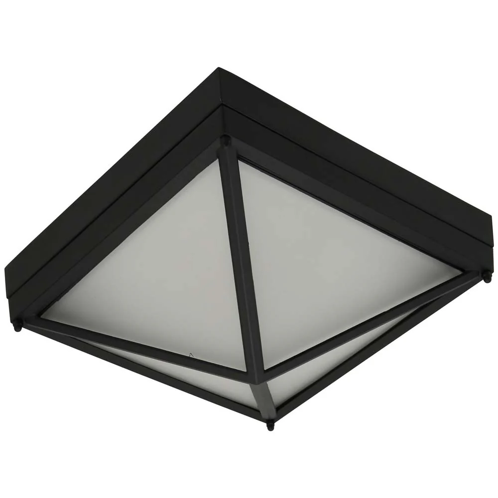 Sunlite 10-In 12w LED Pyramid Flush Mount Fixture CCT Selectable - 75w equiv