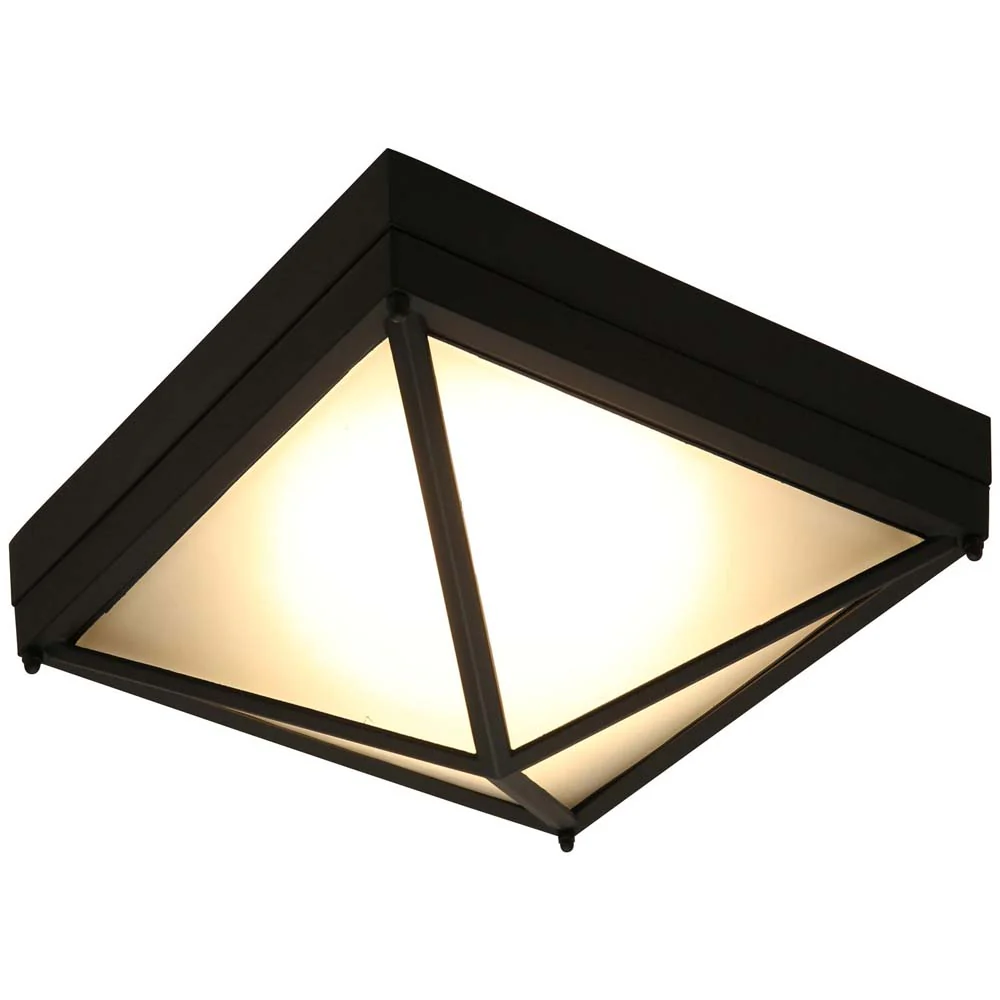 Sunlite 10-In 12w LED Pyramid Flush Mount Fixture CCT Selectable - 75w equiv - Image 4