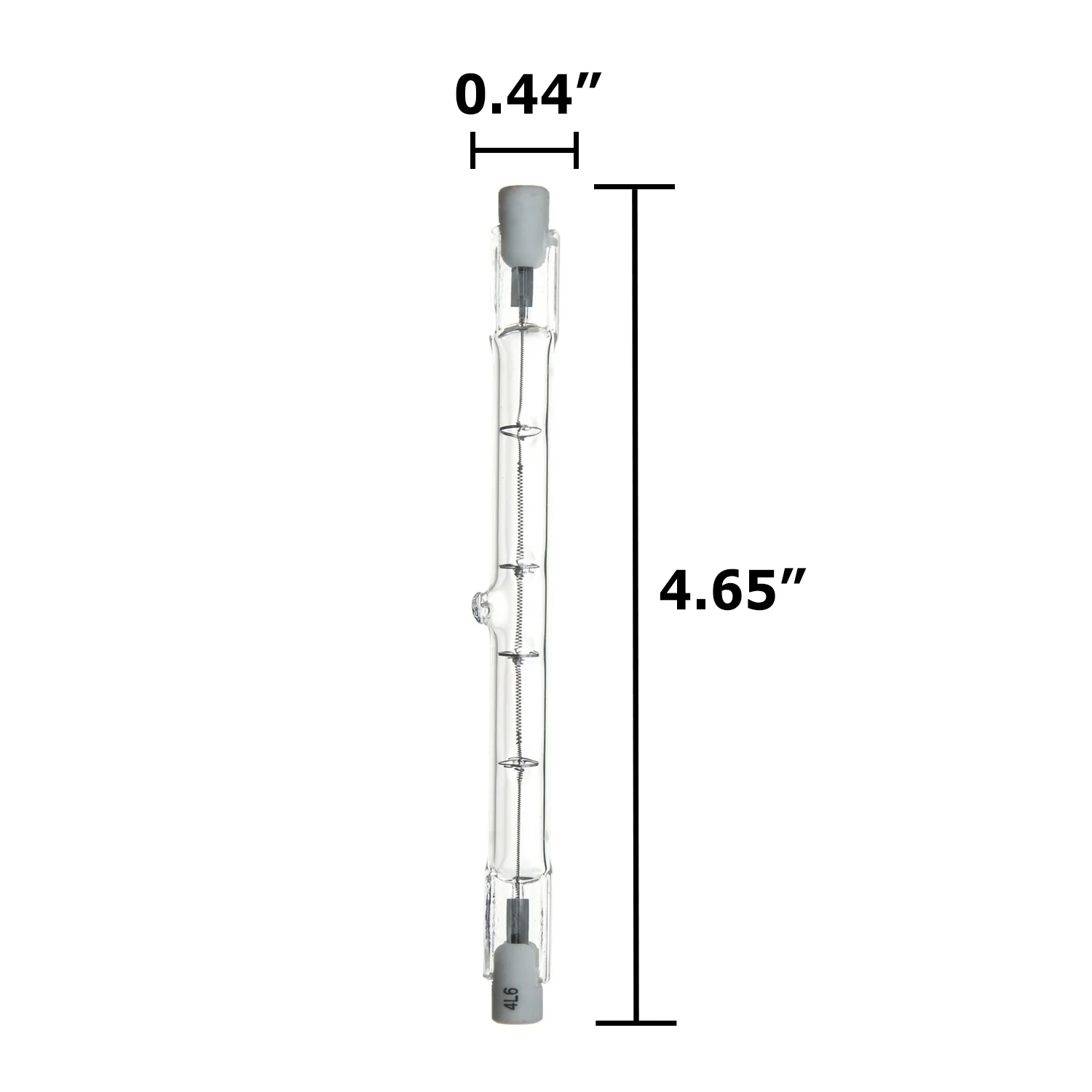 Sunlite 100w Double Ended T3 RSC R7s 4.65" Clear 3200K Bright White Halogen Lamp - Image 2