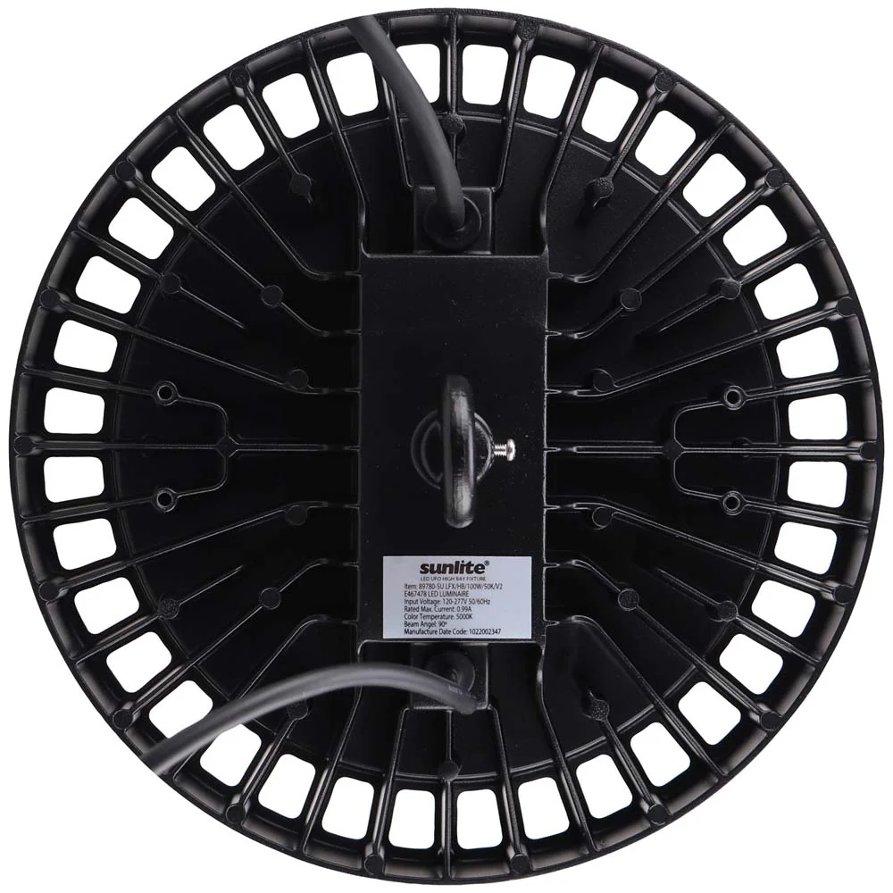 Sunlite 100w LED Commercial UFO High Bay Fixture 5000K 120-277V - 250w equiv - Image 3