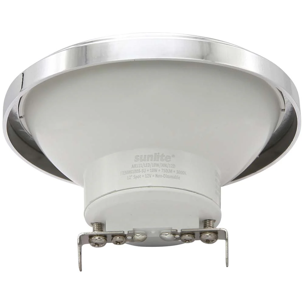 Sunlite 10w 12v LED AR111 G53 Base 3000K Narrow Flood Bulb - 75w Equiv - Image 3