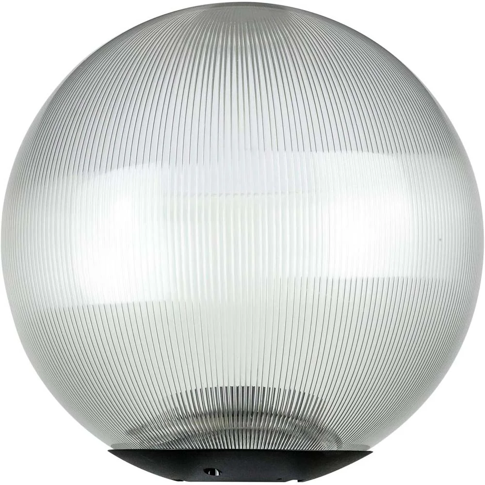 Sunlite 12-in Decorative Outdoor E26 Base Clear Globe Post Mount Fixture - Image 2