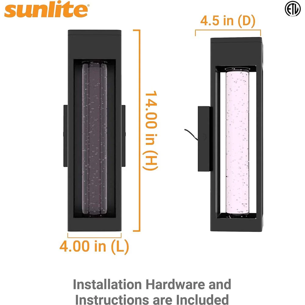 Sunlite 12w 120v LED Cage Raindrop Wall Sconce Fixture CCT Selectable Dimmable - Image 2