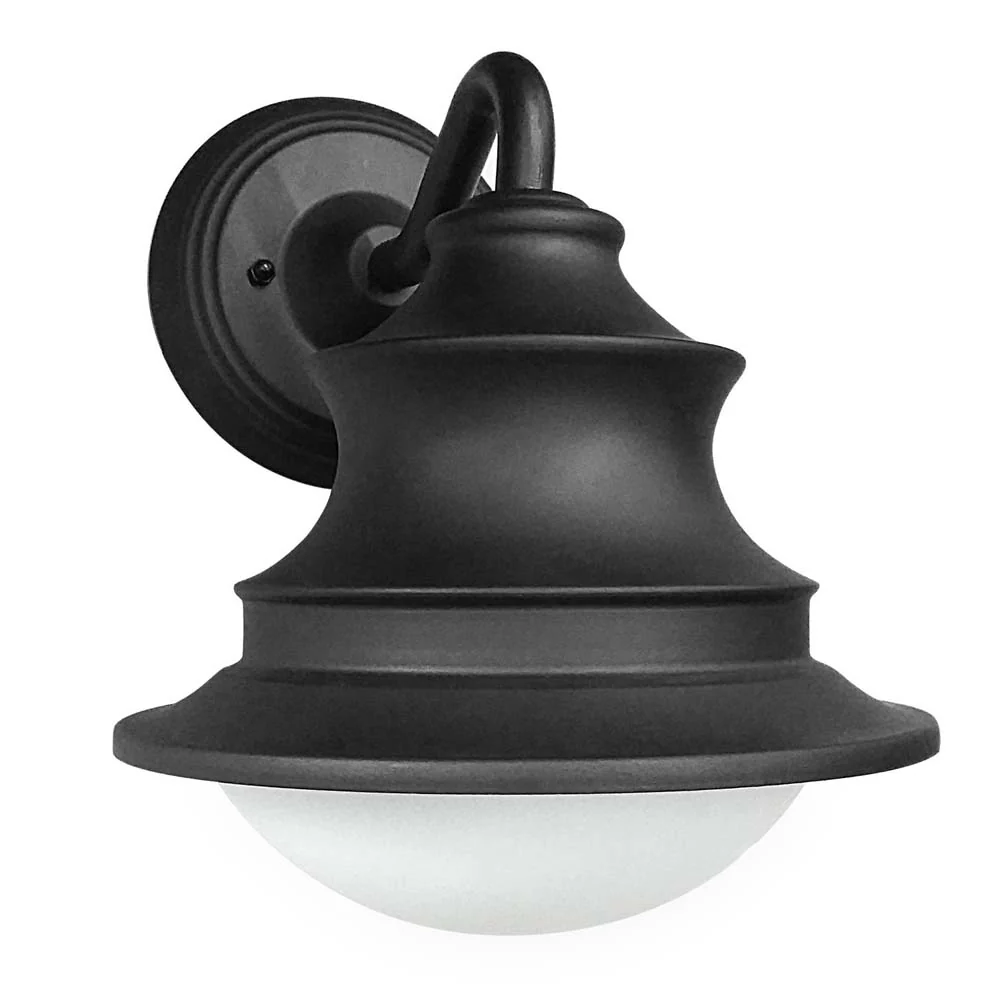 Sunlite 12w CCT Tunable LED Mission Style Outdoor Light Fixture Black Finis