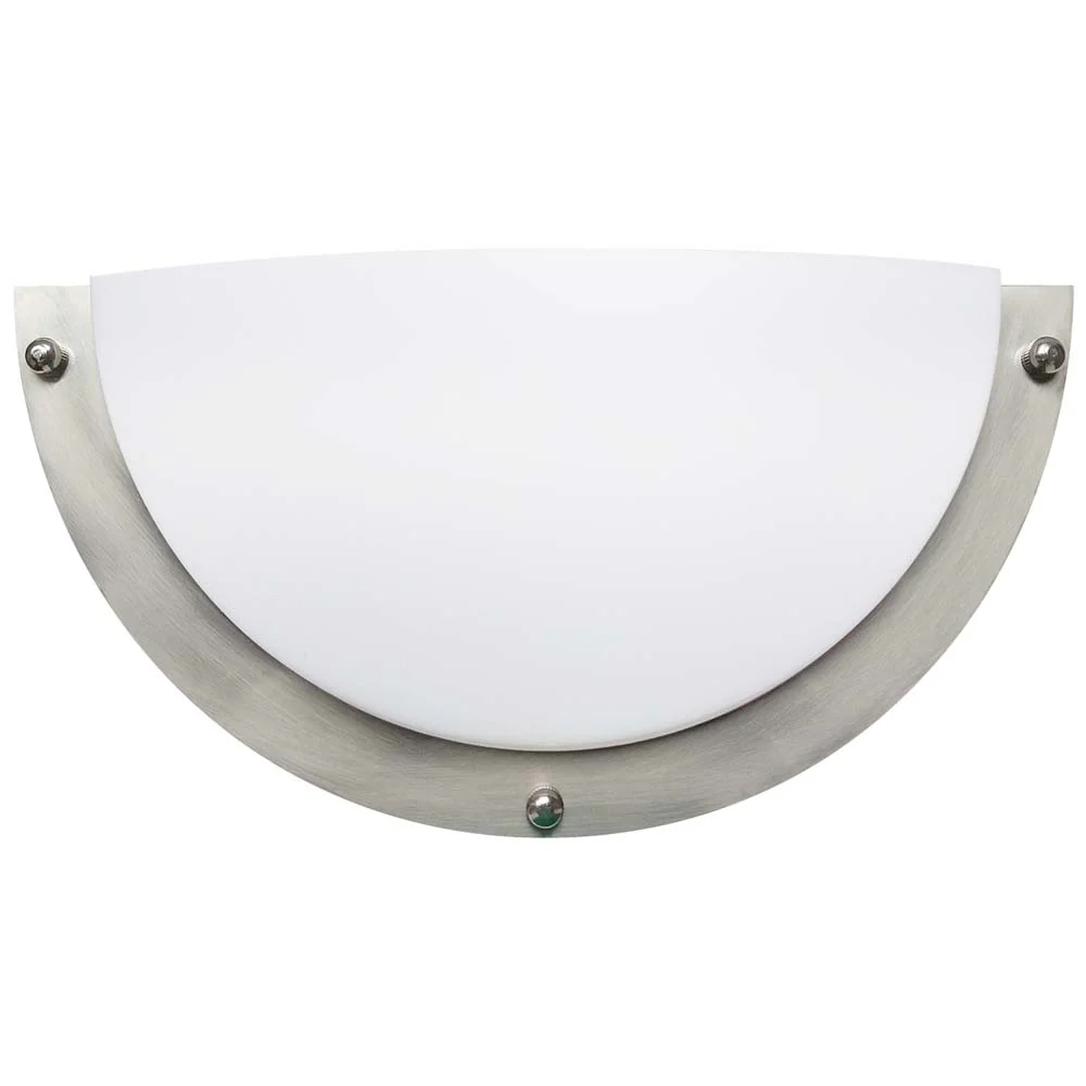 Sunlite 12w LED Half-Cylinder Wall Scone CCT Selectable Brushed Nickel Fixture