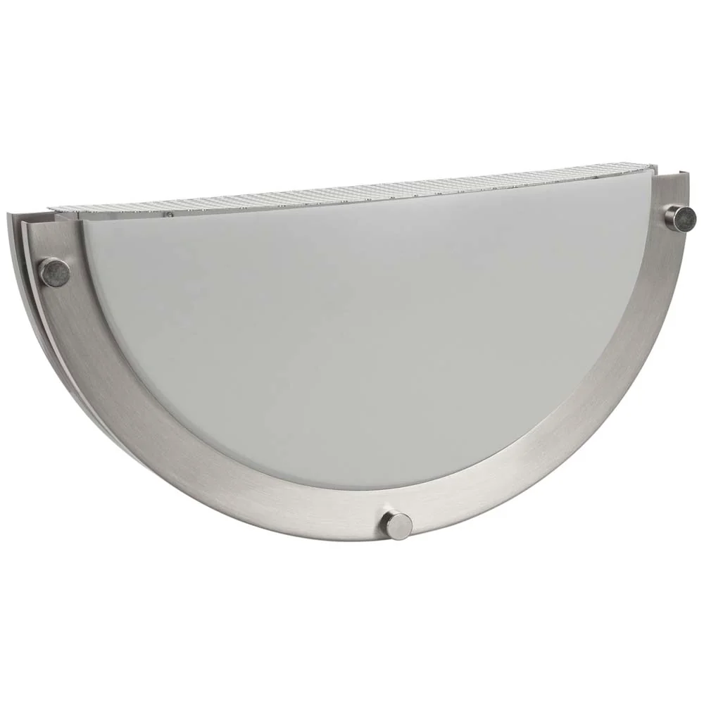 Sunlite 12w LED Half-Cylinder Wall Scone CCT Selectable Brushed Nickel Fixture - Image 3