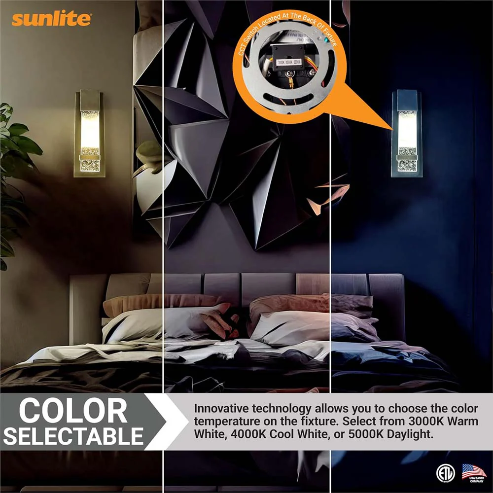 Sunlite 12w LED Raindrop Outdoor Wall Sconce Fixture CCT Selectable - 60w equiv - Image 6