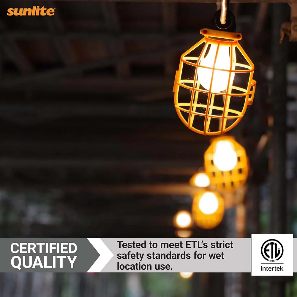 Sunlite 150w 50F Commercial Grade Cage String Light R26 Base 5-Sockets Bulb - Image 6
