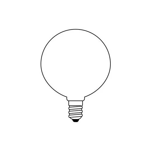 SUNLITE 15W 120V Globe G16.5 E12 Incandescent Light Bulb - Image 2