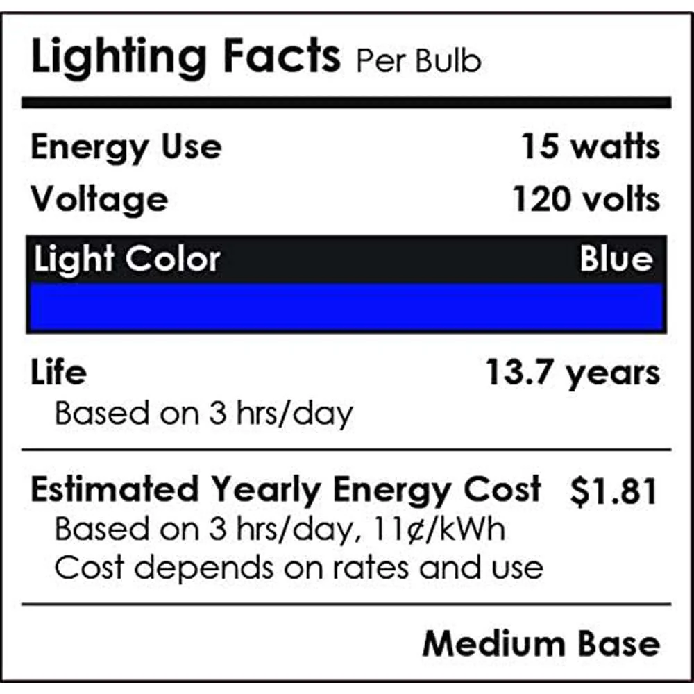 Sunlite 15w LED PAR38 Blue Colored E26 Base Floodlight Bulb - 75W Equiv - Image 5