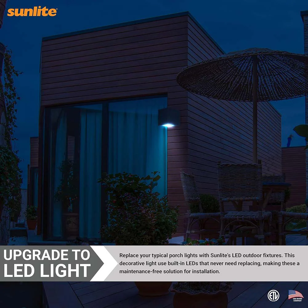 Sunlite 18w LED Cube Up And Down Outdoor Light Fixture CCT Selectable 120v - Image 5