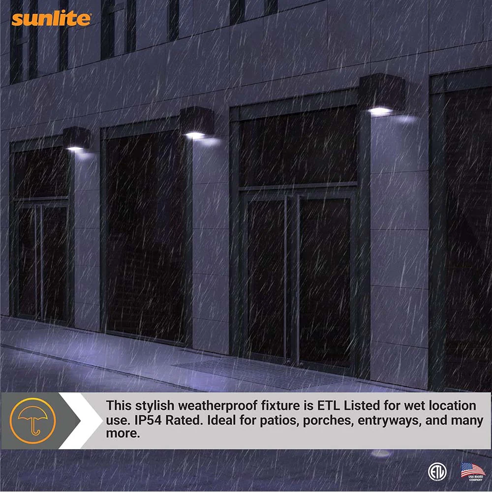 Sunlite 18w LED Cube Up And Down Outdoor Light Fixture CCT Selectable 120v - Image 8
