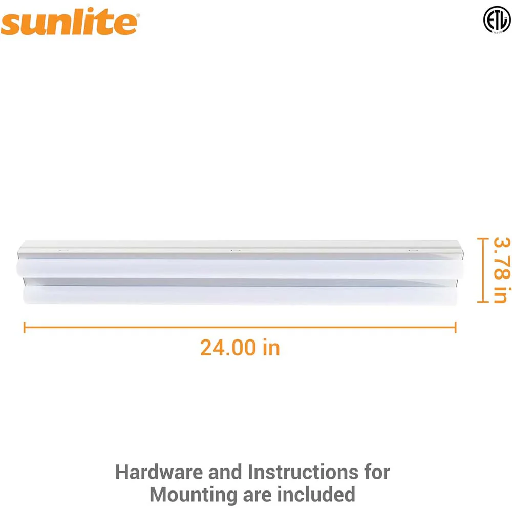 Sunlite 2-in 20w LED Linear Strip Light Fixture CCT Selectable Dimmable 120-277 - Image 6