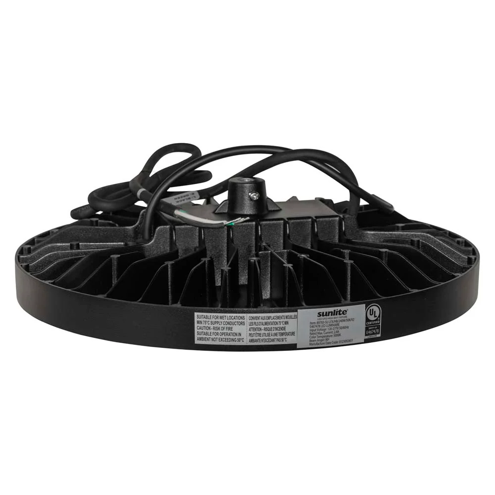Sunlite 240w LED Commercial UFO High Bay Fixture 240w 5000K Dimmable 120-277V - Image 3
