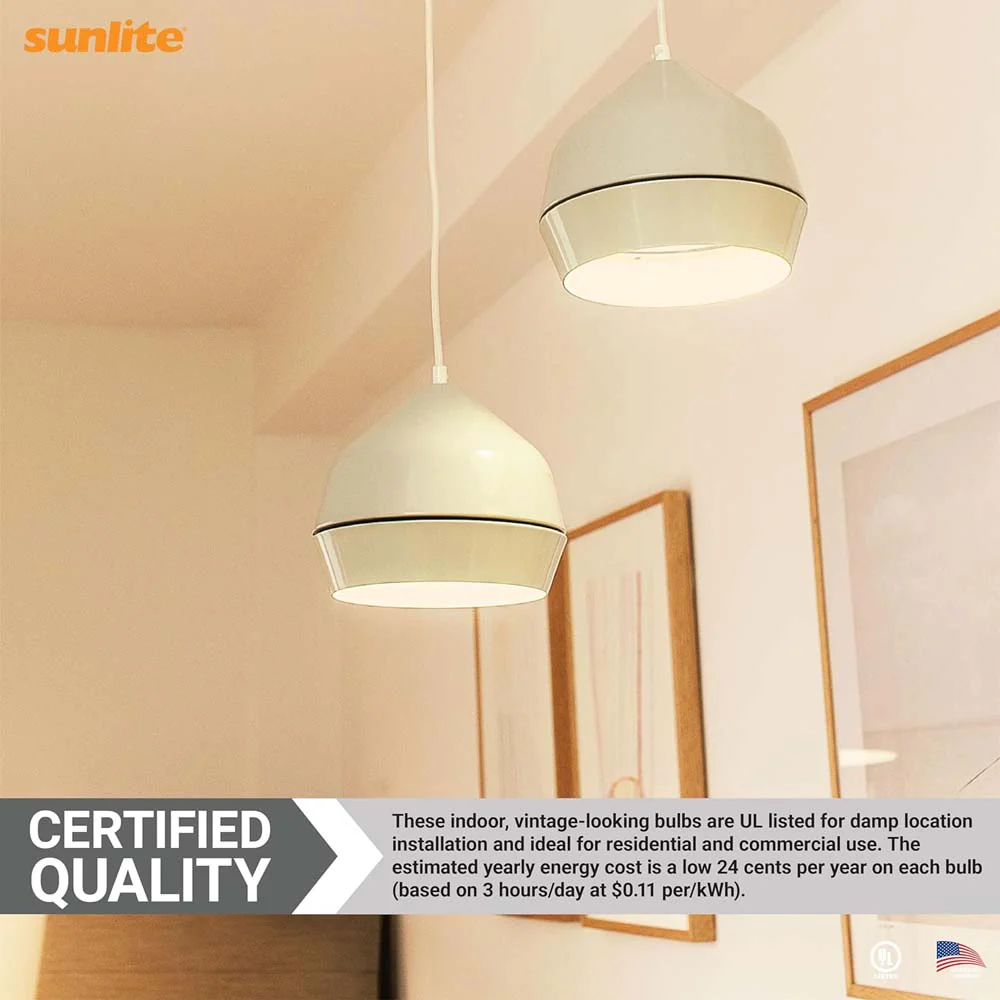 Sunlite 2w LED Filament T10 Tubular E26 Base Clear 4000K Bulb - 25W Equiv - Image 6