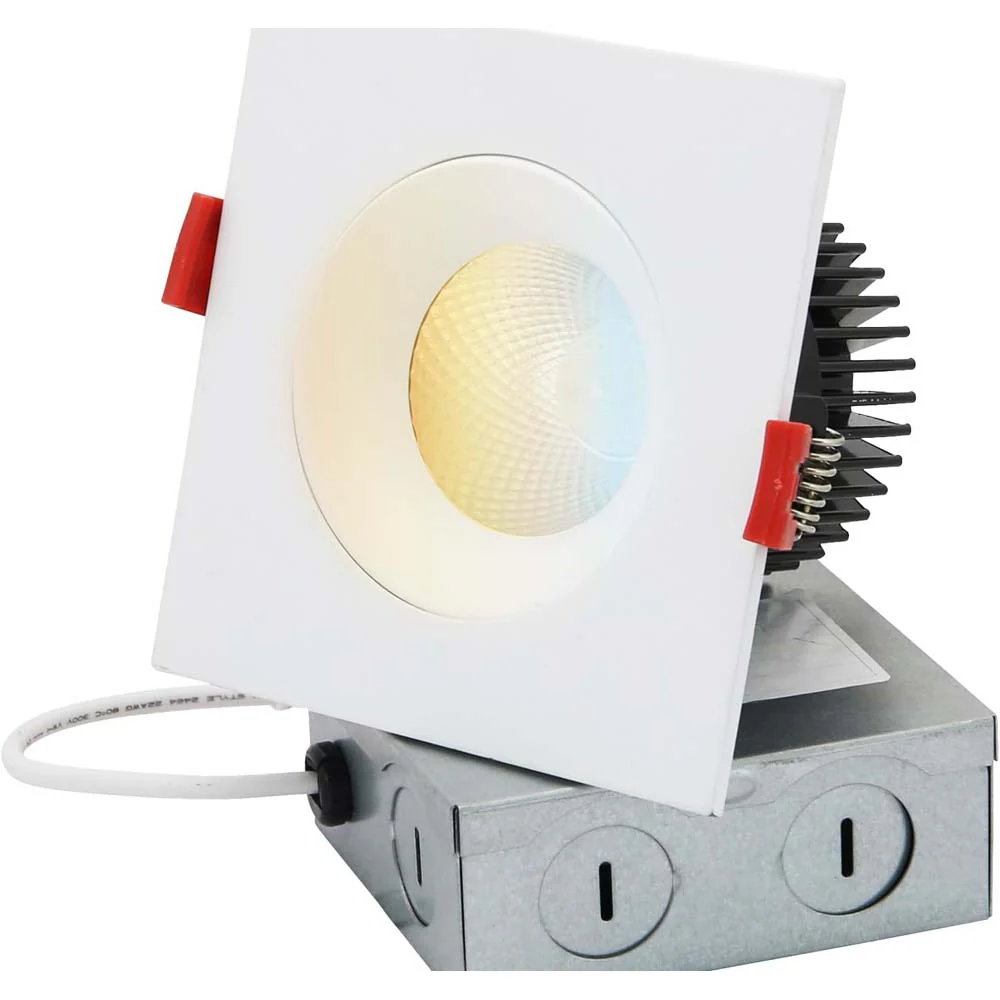 Sunlite 3.5-in 12w LED Single Head Gimbal Downlight Fixture CCT Tunable Dimmable