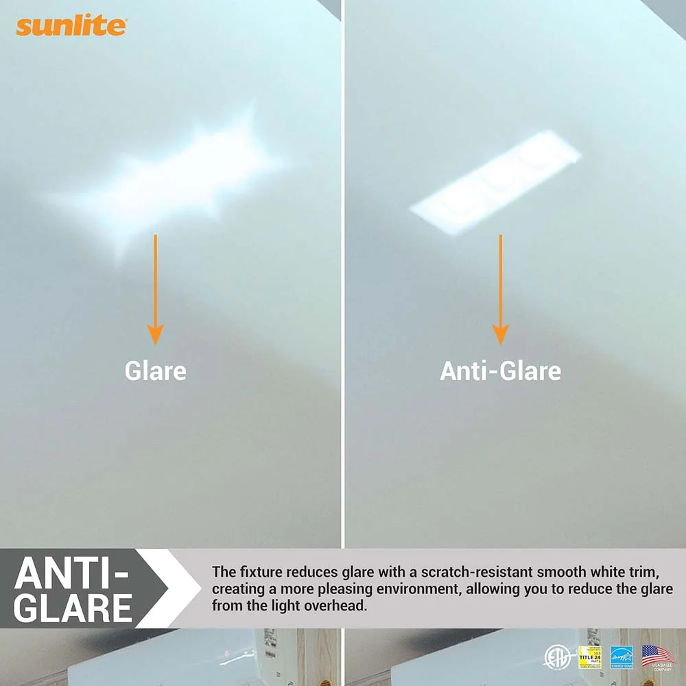 Sunlite 3.5-in 36w LED Three Head Gimbal Downlight Fixture CCT Tunable Dimmable - Image 9