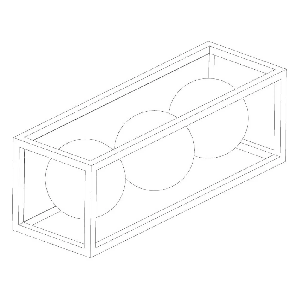 Sunlite 3-Light Black Finish Bathroom Vanity Modern Wall Sconce Light Fixture - Image 2