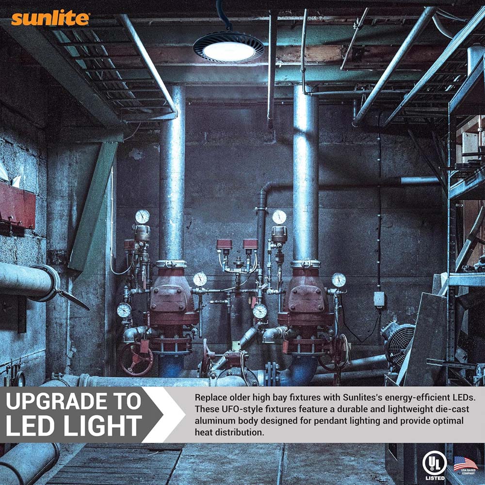Sunlite 300w LED Commercial UFO High Bay Fixture 5000K 120-277V - 750w Equiv - Image 10