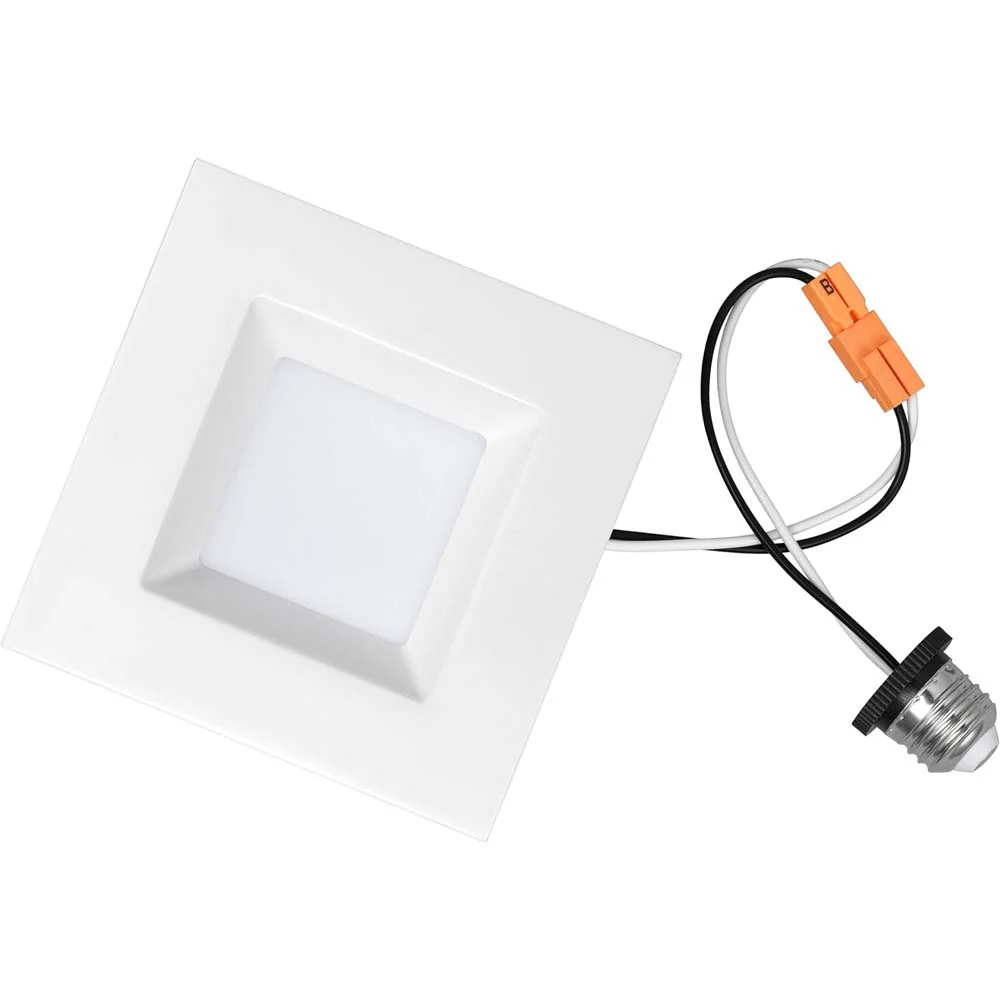 Sunlite 4-In 11w LED Square Retrofit Recessed Downlight CCT Selectable Dimmable - Image 2