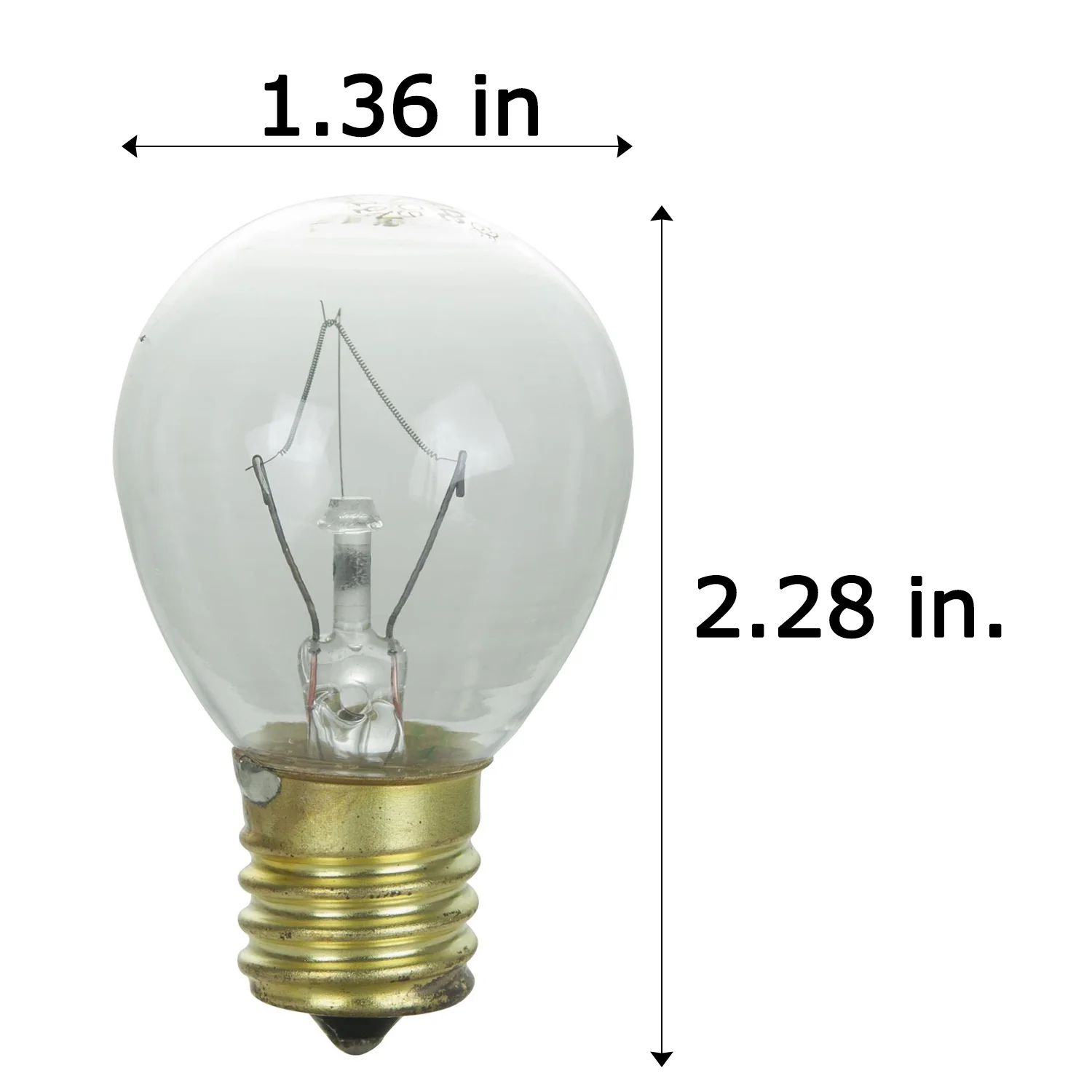 SUNLITE 40w S11 120v E17 Intermediate Base Clear Bulb - Image 2