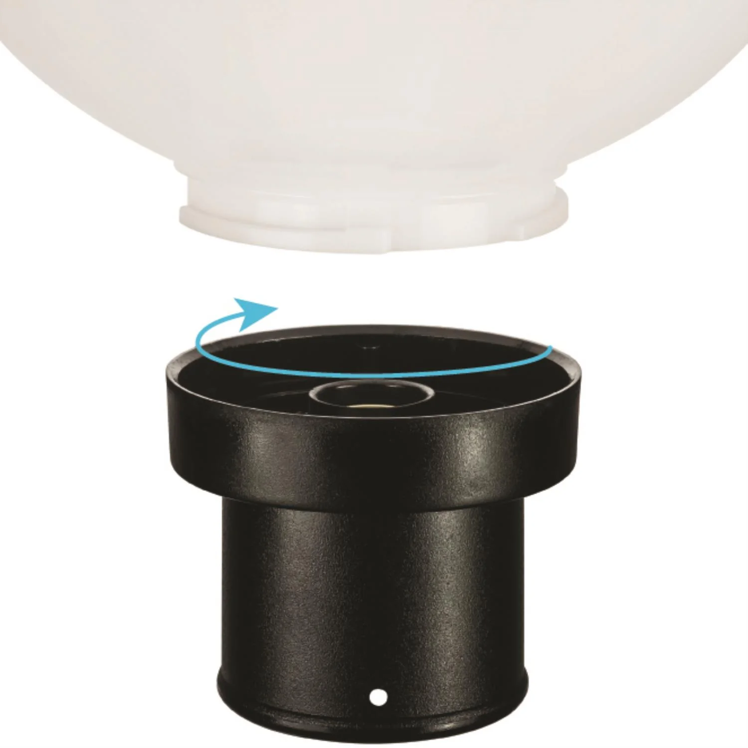 SUNLITE 47242-SU Outdoor Globe Post Lights Fixture with E26 black base - Image 2