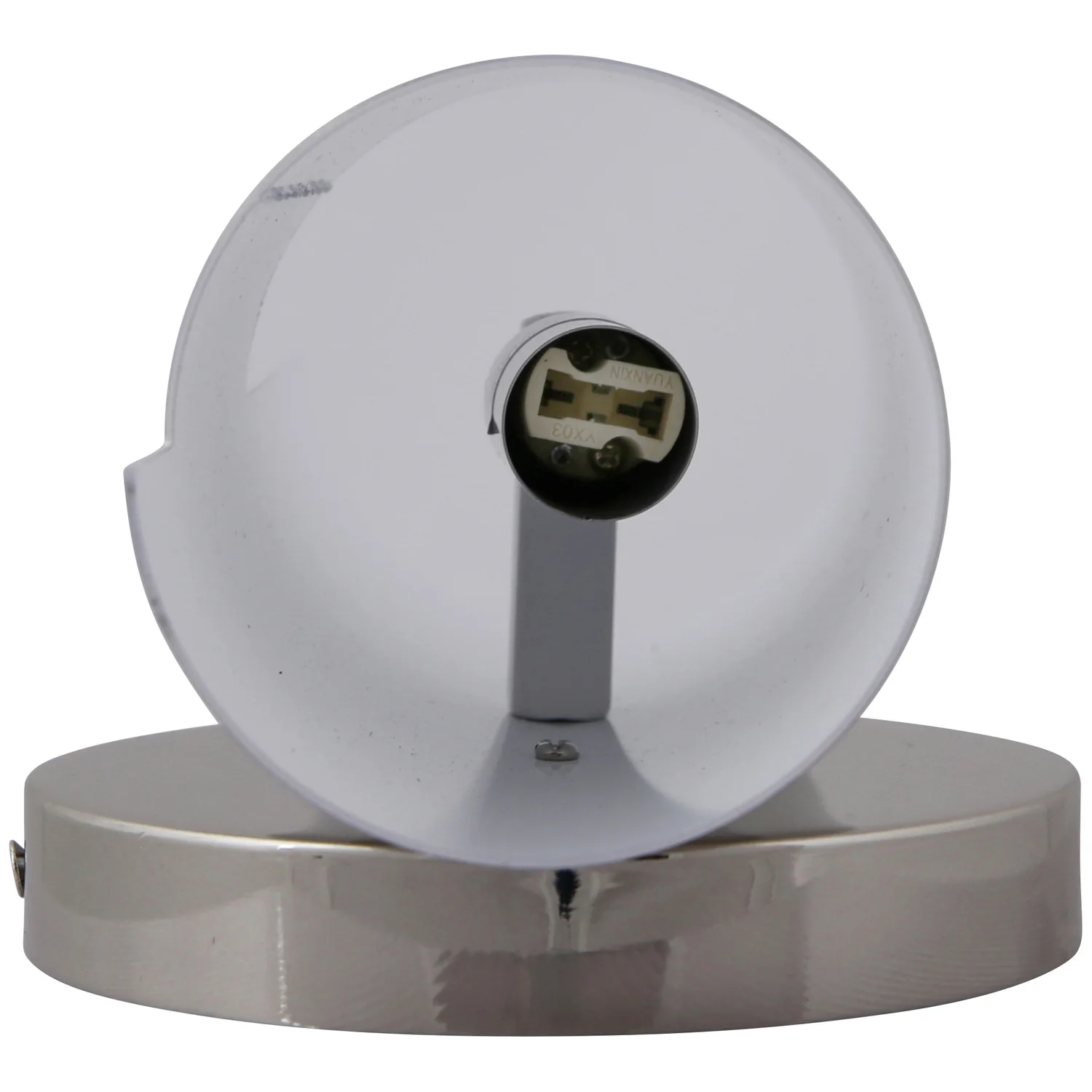 Sunlite 4w Brushed Nickel Finish Decorative Wall Steel Swirl Sconce Fixtures - Image 3