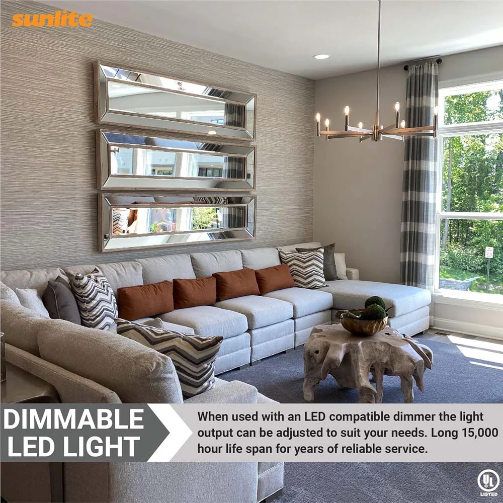 Sunlite 4w LED Filament Flame Tip Chandelier E12 2700K Bulb - 40W Equiv - Image 4