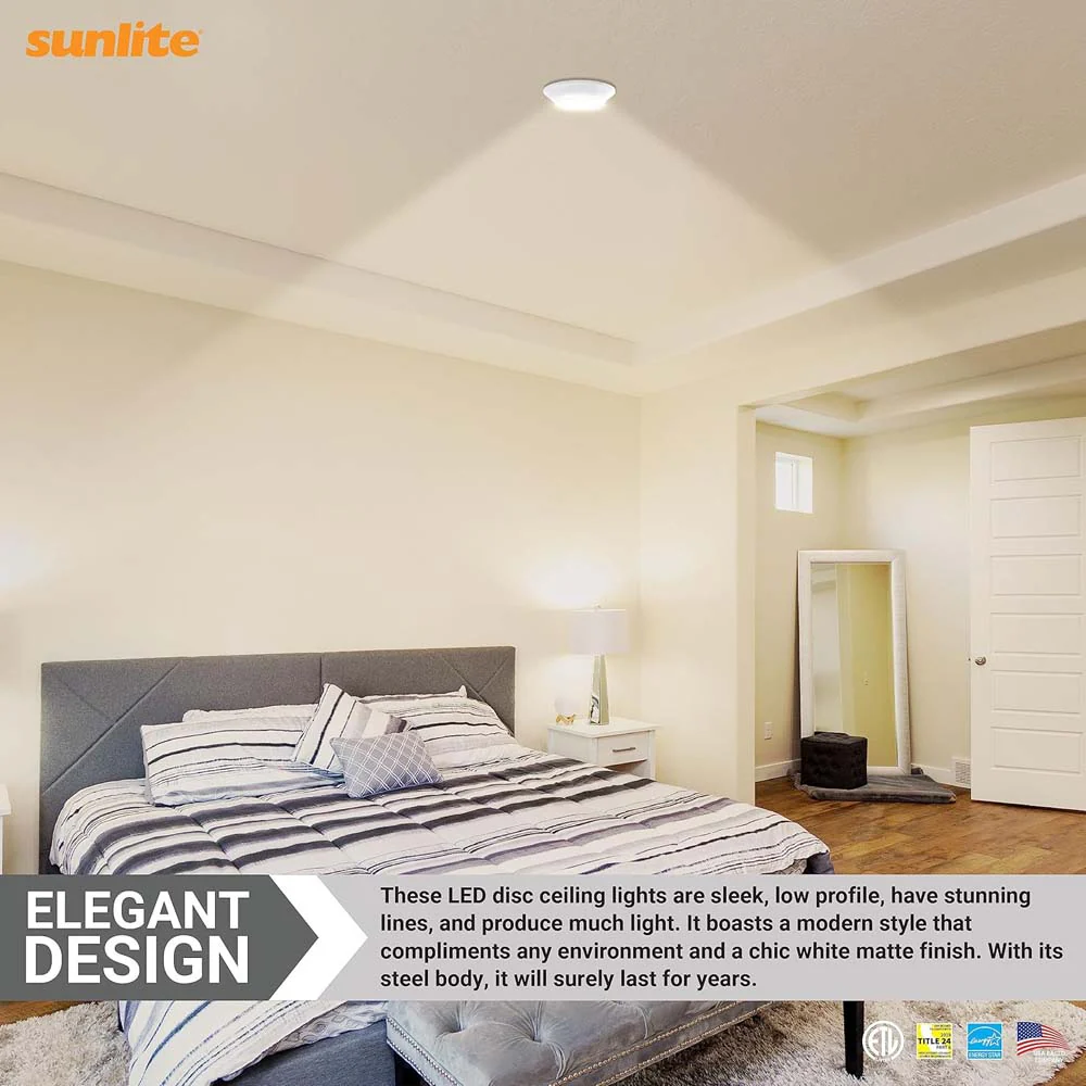 Sunlite 6 in. 10w Round Flush Mount Retrofit Fixture CCT Selectable - Image 6
