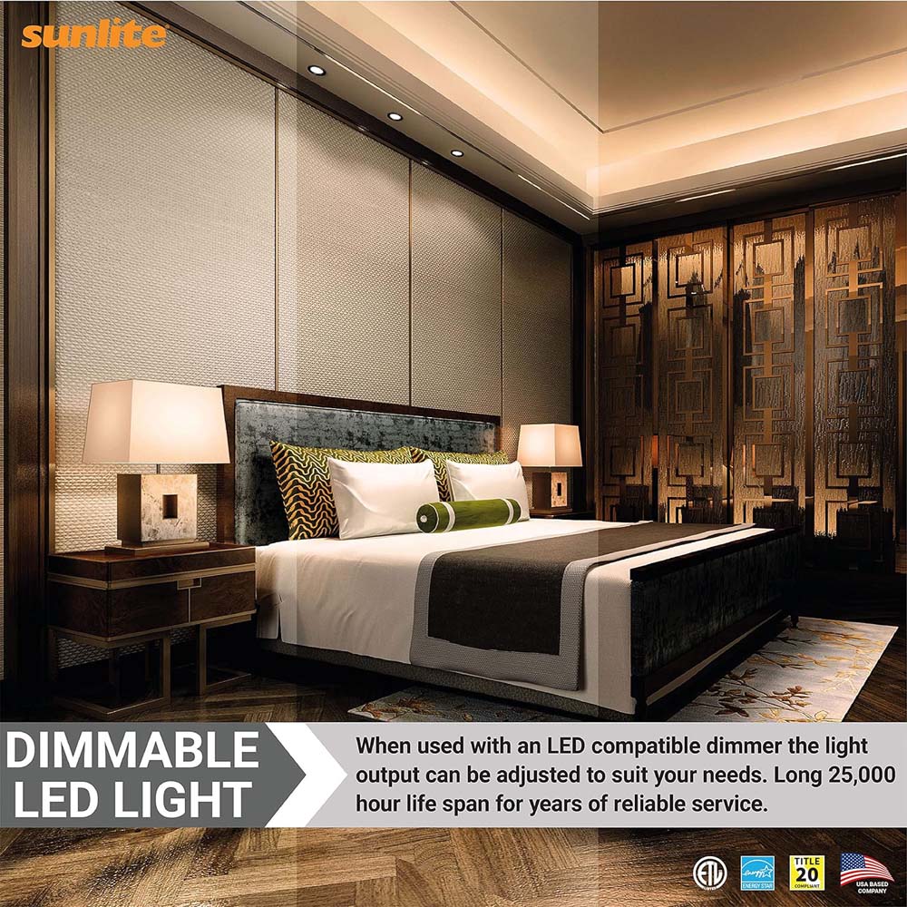Sunlite 6w LED PAR16 Reflector E26 Base 3000K Floodlight Bulb - 50W Equiv - Image 5
