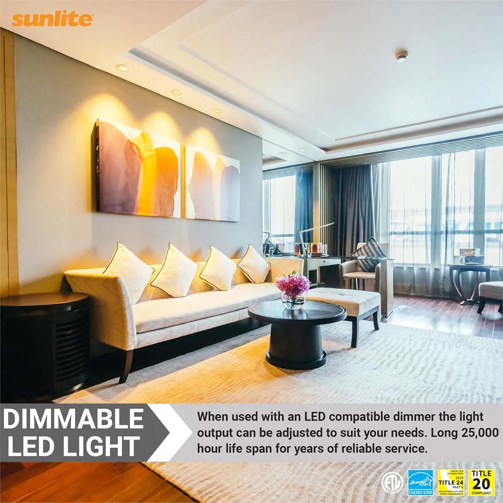 Sunlite 6w LED PAR20 LongNeck Spotlight E26 Base Dimmable 3000K Bulb - 50w equiv - Image 4