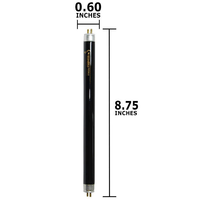 Sunlite 6w T5 F6T5/BLB Blacklight Blue 8.75 inch Fluorescent Tube Light - Image 2