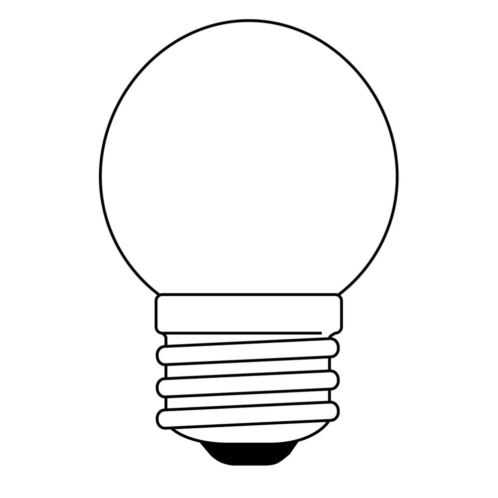 25Pk - Sunlite 7.5w 120v S11 Medium Base Ceramic Red Colored Light Bulb - Image 3