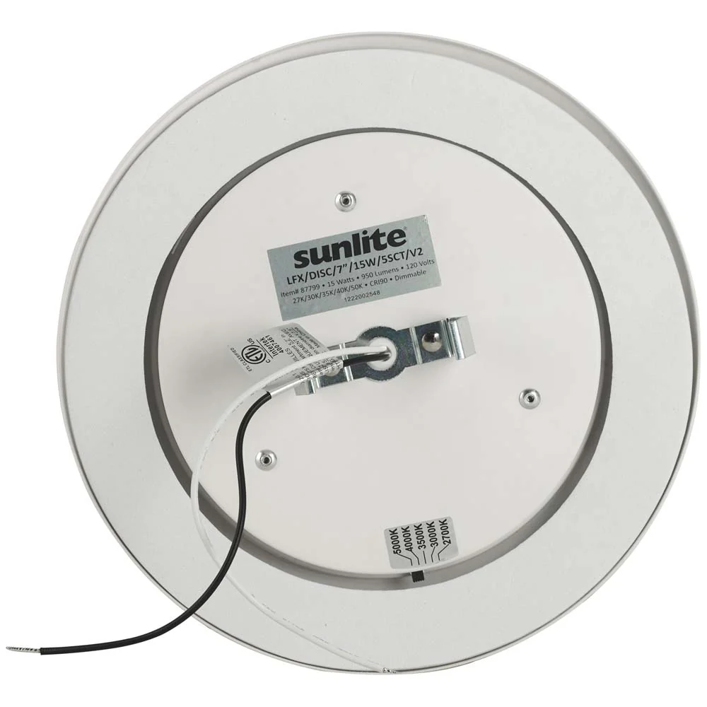 Sunlite 7 in. 15w Round Flush Mount Retrofit Fixture CCT Selectable - Image 9