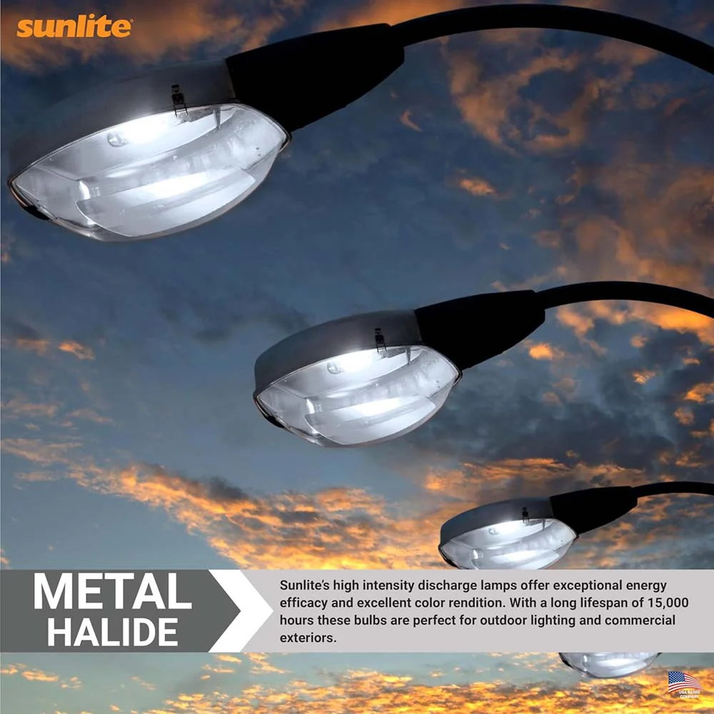 SUNLITE 70w Protected Metal Halide Medium Pulse Start Uncoated HID Lamp - Image 4
