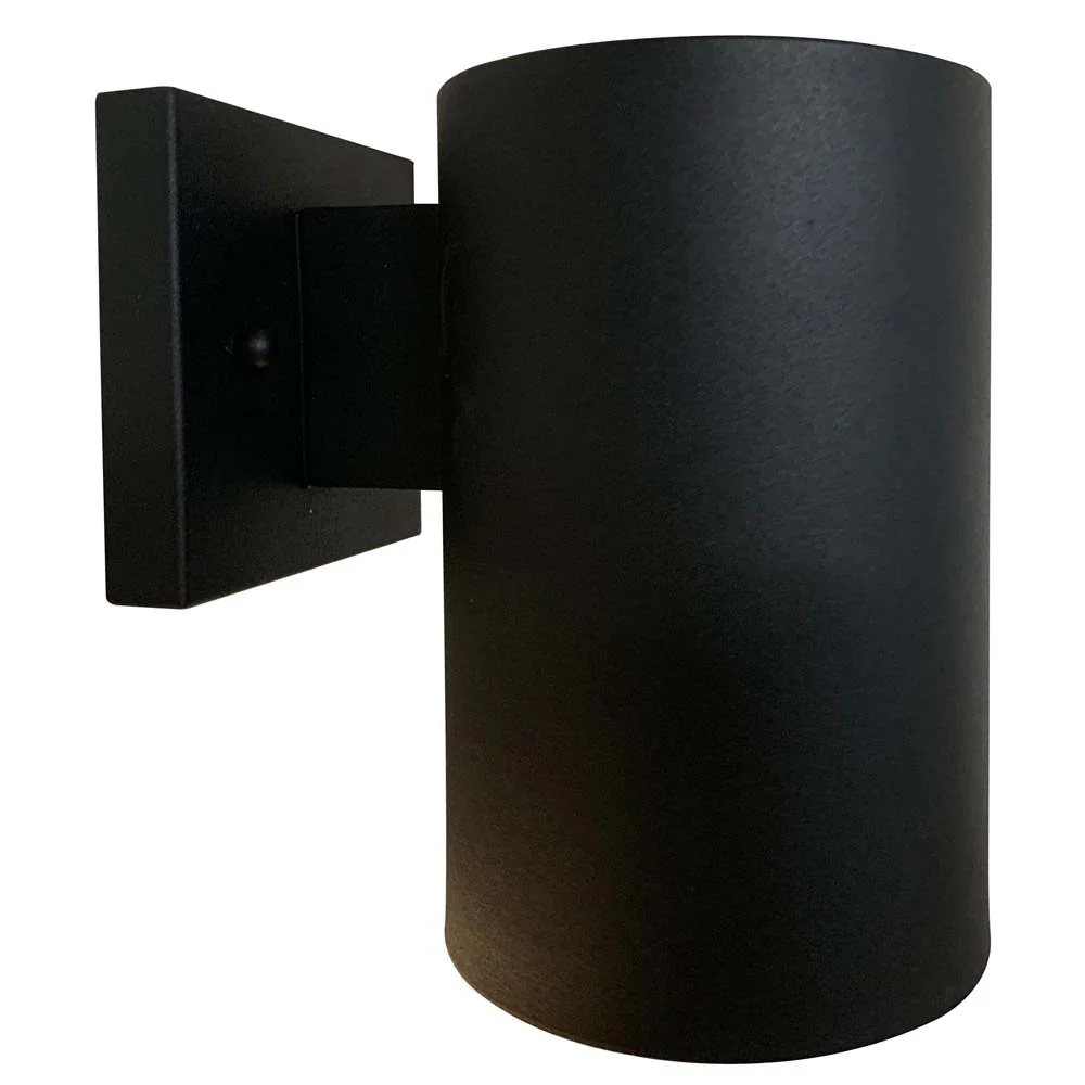 Sunlite 75w Medium E26 Base Black finish Modern Cylinder Wall Mount Fixtures - Image 2
