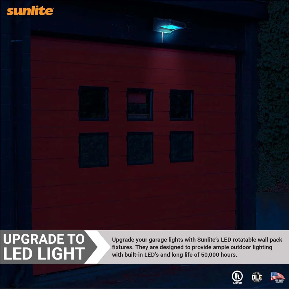 Sunlite 80w LED Rotatable Wall Pack Fixture Multi-Volt CCT Selectable Dimmable - Image 5