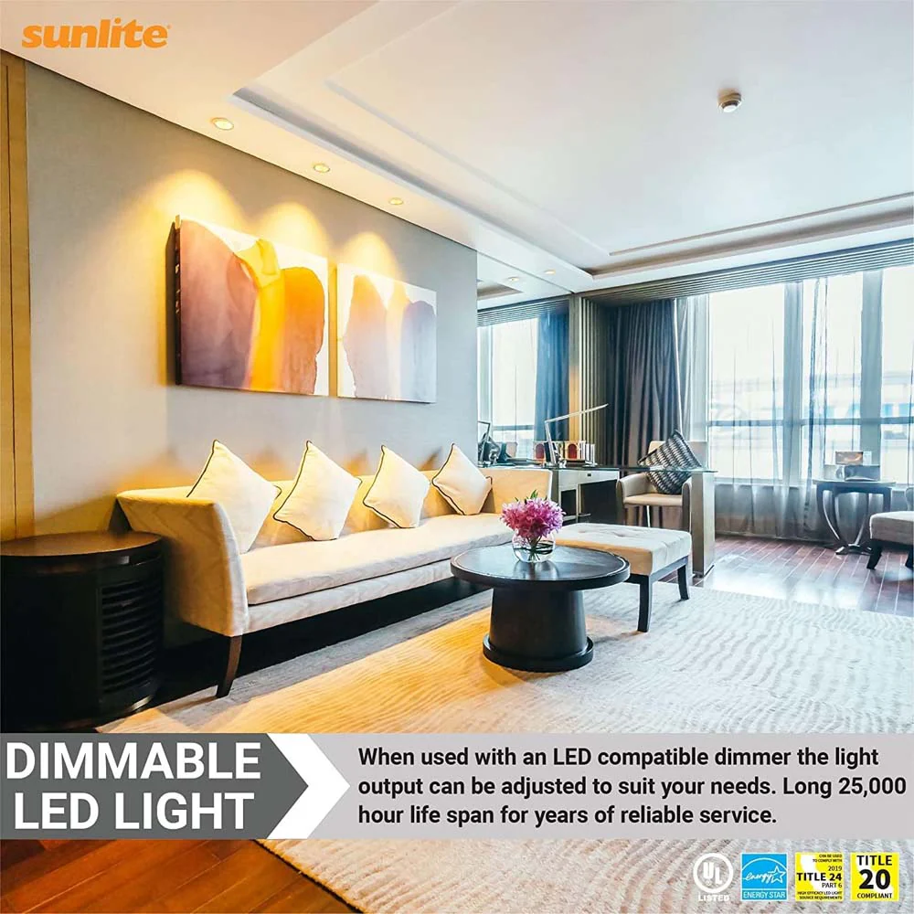 Sunlite 8w LED PAR20 E26 Base Dimmable 2700K Flood Bulb - 50W Equiv - Image 4