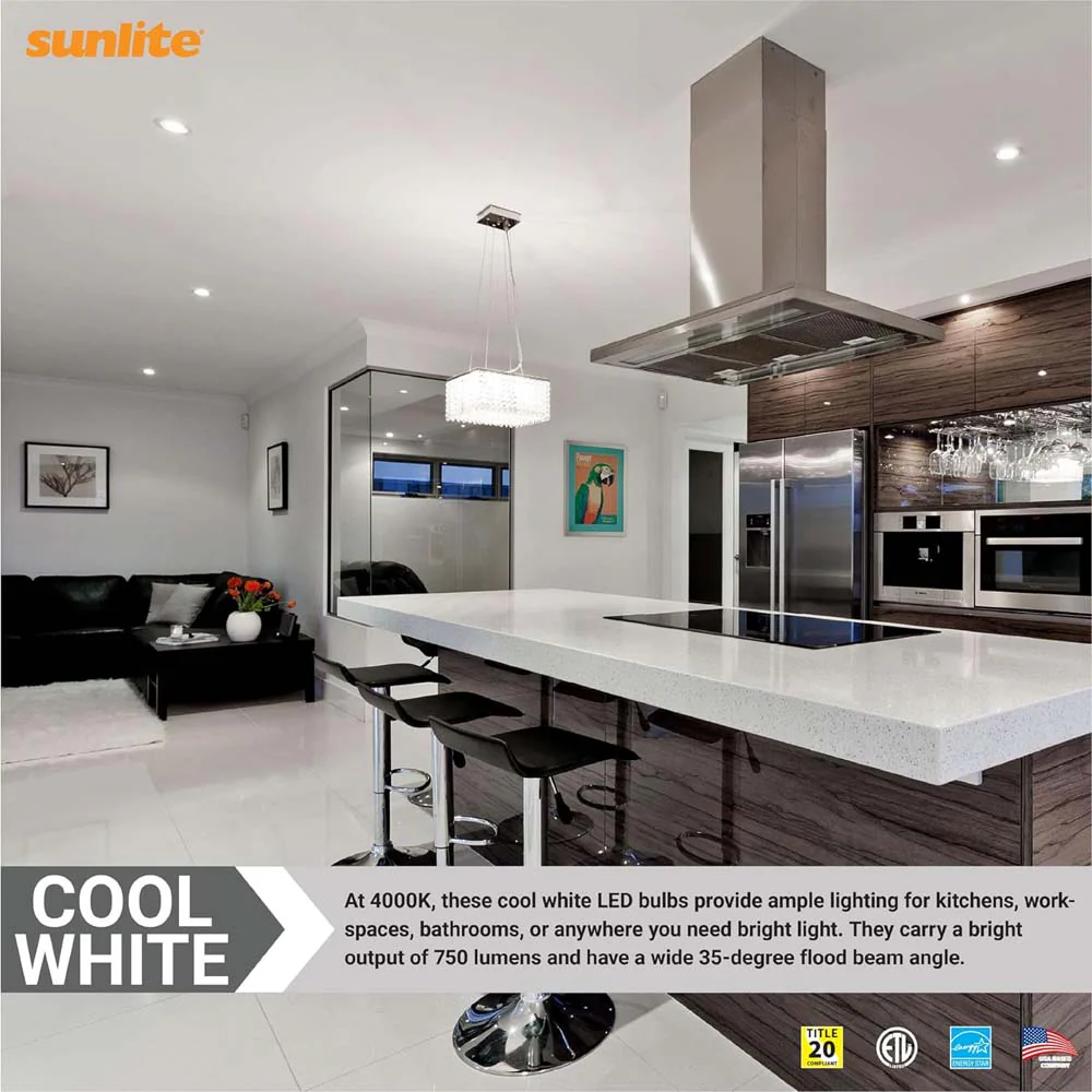Sunlite 9w LED PAR30 750Lm E26 Base 4000K Cool White Reflector Bulb - 75w equiv - Image 4