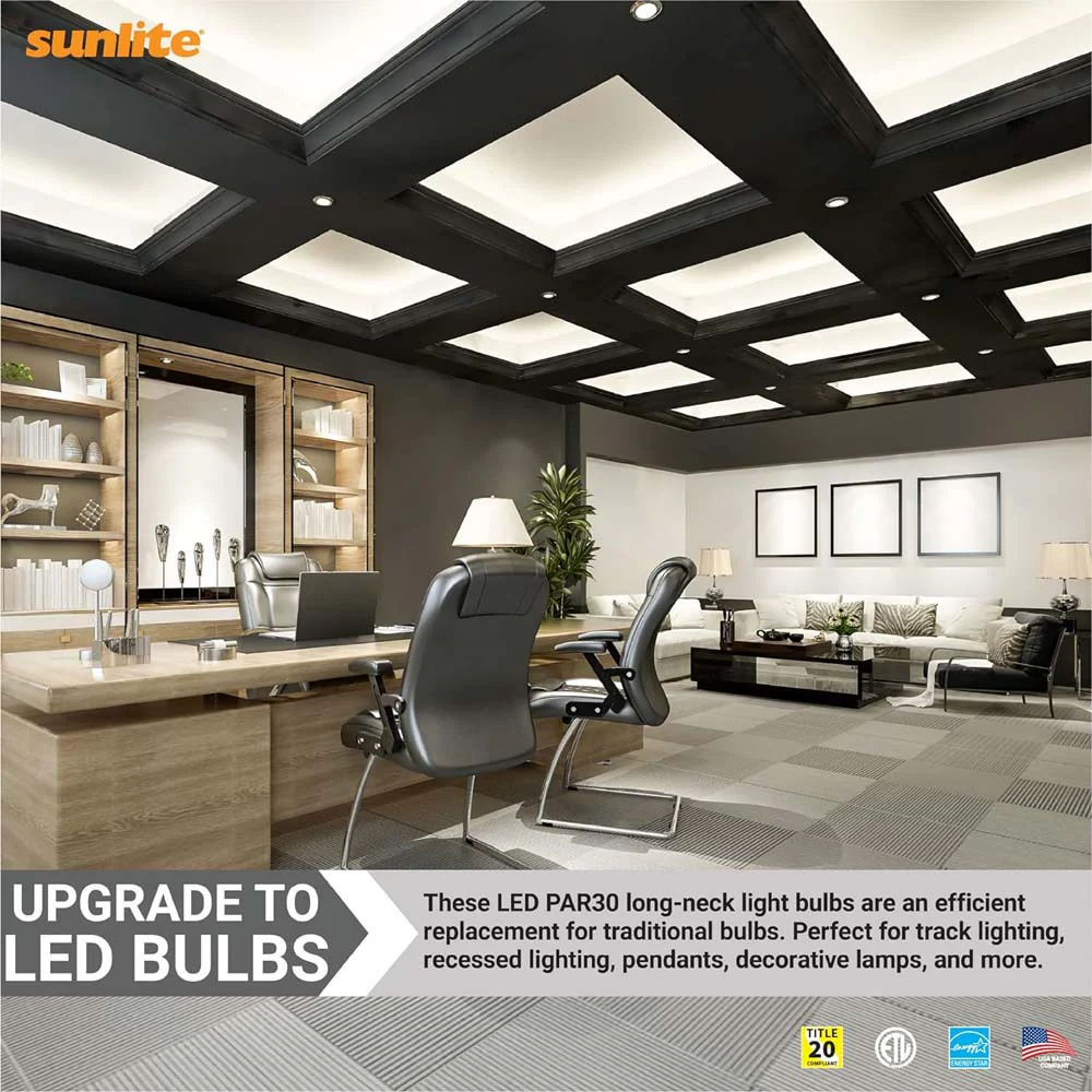 Sunlite 9w LED PAR30 750Lm E26 Base 4000K Cool White Reflector Bulb - 75w equiv - Image 6