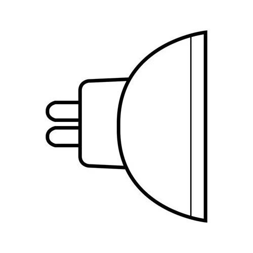 SUNLITE EXN 50w 24V MR16 w/ Front Glass Flood FL38 Halogen Light bulb - Image 2