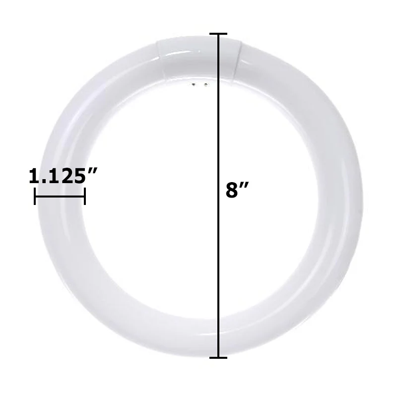 SUNLITE FC8T9 22W T9 4100k Cool White 8inch Circline Fluorescent Bulb - Image 2