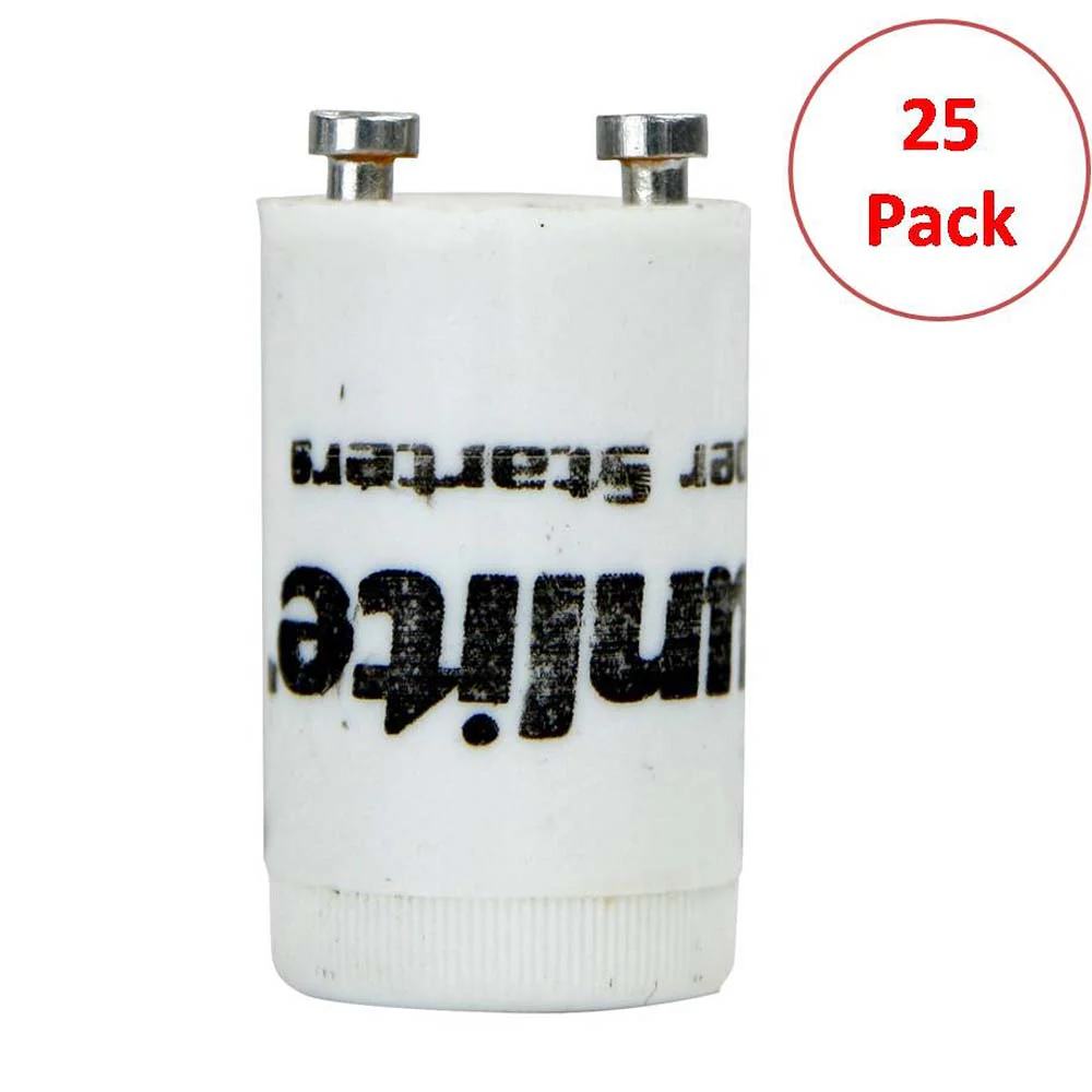 25Pk - Sunlite E750 FS-25 Ballast Fluorescent Starter for F25, FC5, FC8 Lamp