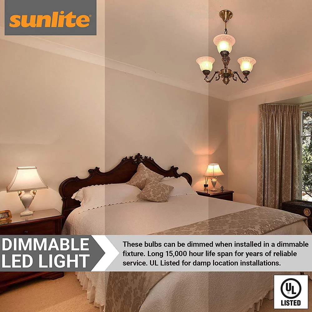 Sunlite LED A19 Light Bulb 14w GU24 Twist & Lock Base Dimmable 27K - Warm White - Image 4