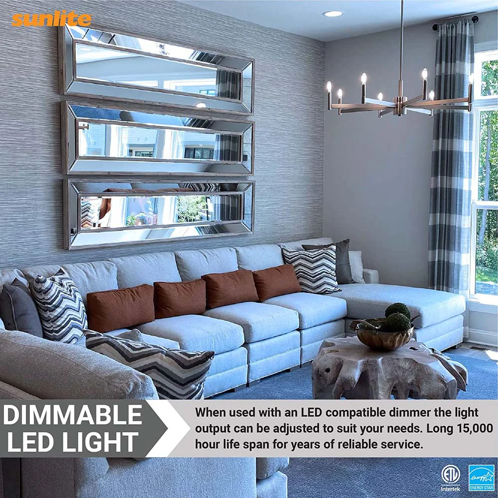 Sunlite LED B11 Frosted Chandelier Light Bulb 7w 120v E12 Base 5000K - Daylight - Image 5